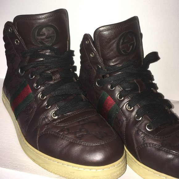 Gucci Signature leather hi-top sneaker - Picture 5 of 9